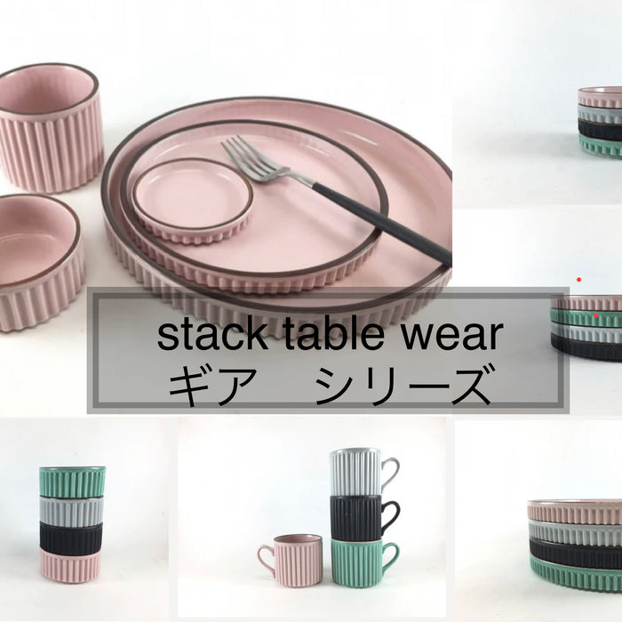 stack table wear  ギア　シリーズ。。波佐見焼大新窯。