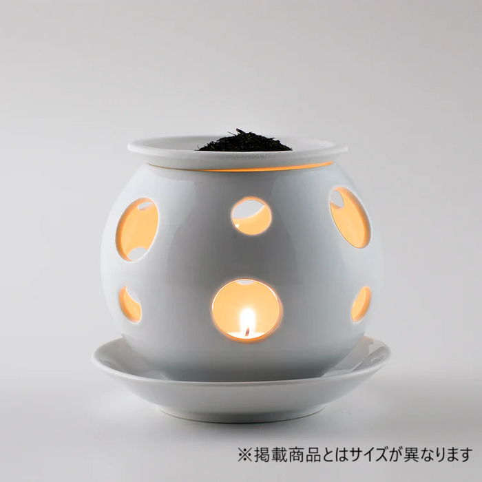 茶香炉　黒金/白金　(1ケ箱入)　有田焼(j.R)