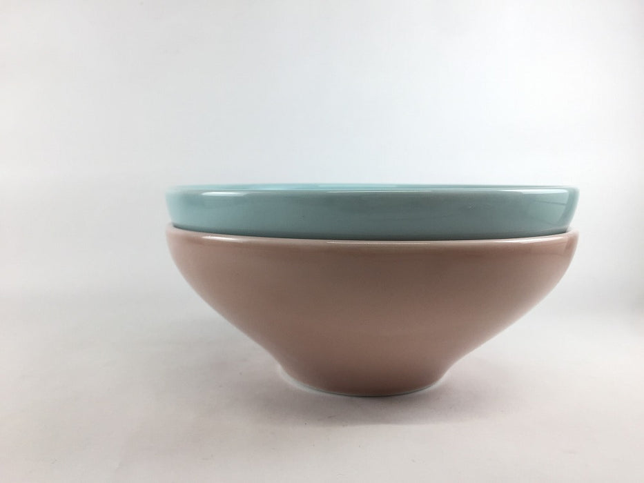 185ボウル　(青磁/ピンク)　18cm　波佐見焼(j.R)