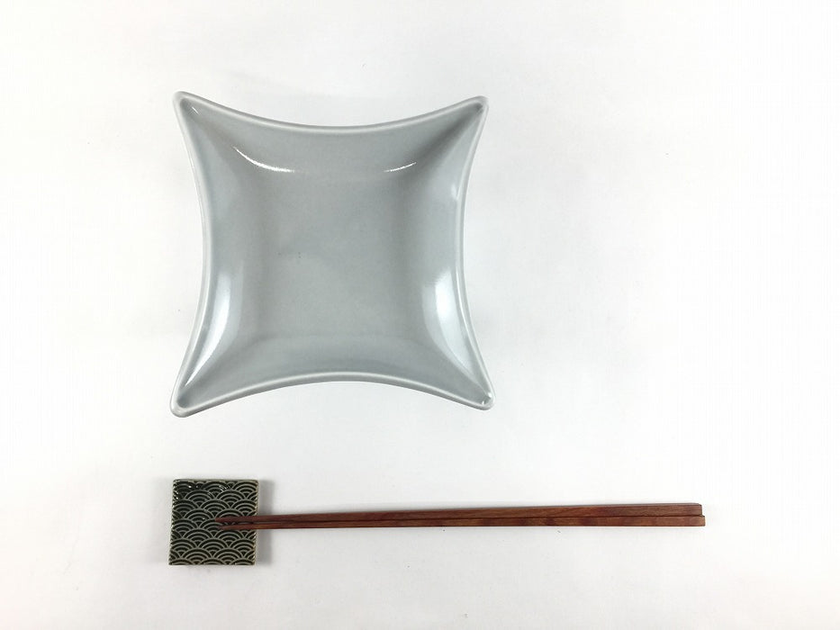 【SALE】天空皿(グレー)　12cm　有田焼(j.R)【訳あり】