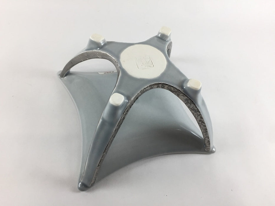 【SALE】天空皿(グレー)　12cm　有田焼(j.R)【訳あり】