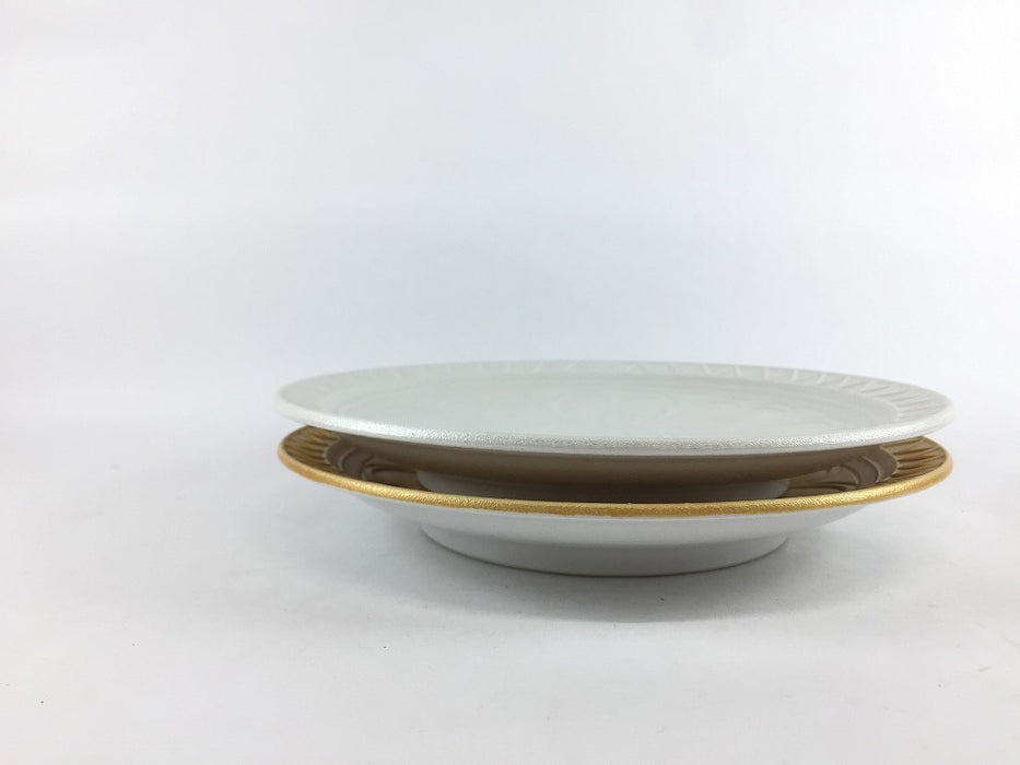 天平瓦5.5寸皿　(金彩/銀彩)　17cm　有田焼　(j.R)