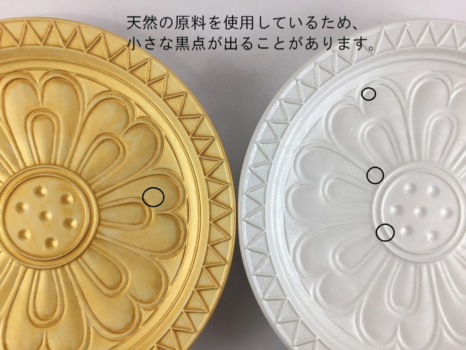 天平瓦5.5寸皿　(金彩/銀彩)　17cm　有田焼　(j.R)