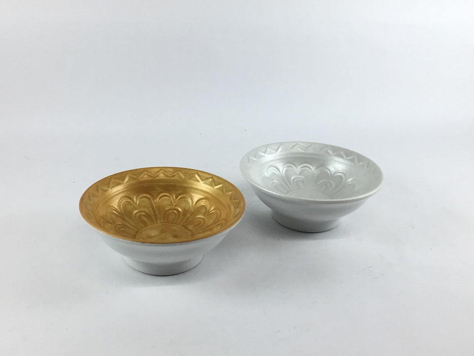 天平瓦小付　(金彩/銀彩)　9cm　有田焼　(j.R)