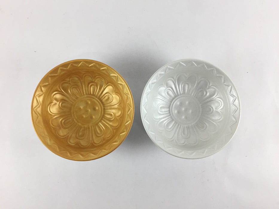 天平瓦小付　(金彩/銀彩)　9cm　有田焼　(j.R)