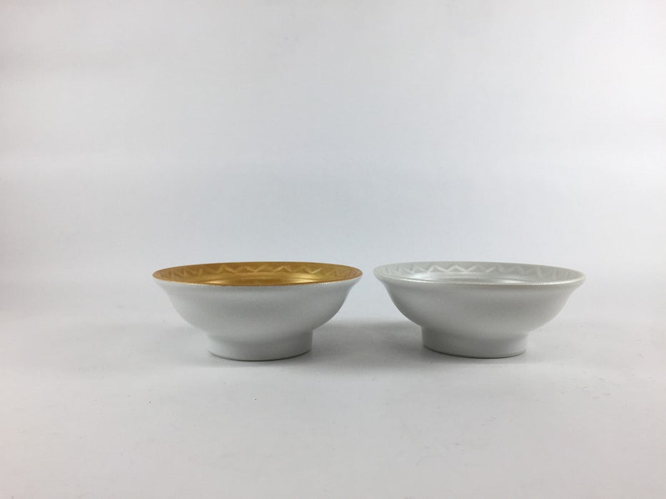 天平瓦小付　(金彩/銀彩)　9cm　有田焼　(j.R)