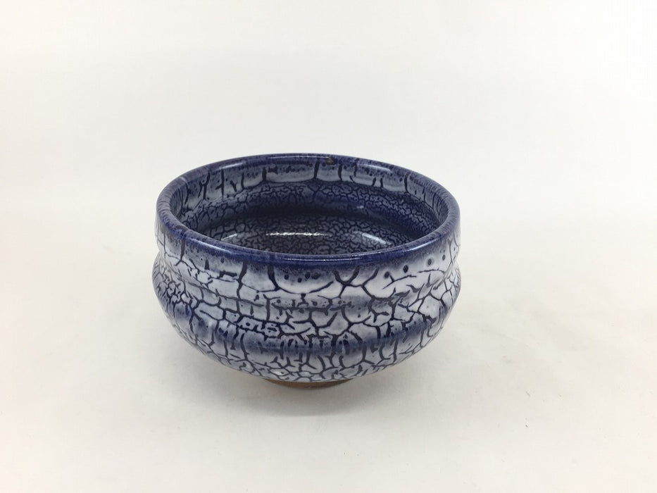 【SALE】11cm手造抹茶碗　カイラギ(青/黒)　300cc　11cm　有田焼【訳あり】