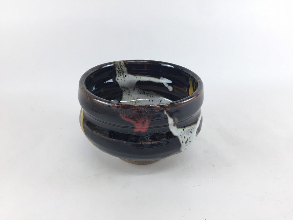 【SALE】11cm手造抹茶碗　四彩　300cc　11cm　有田焼【訳あり】