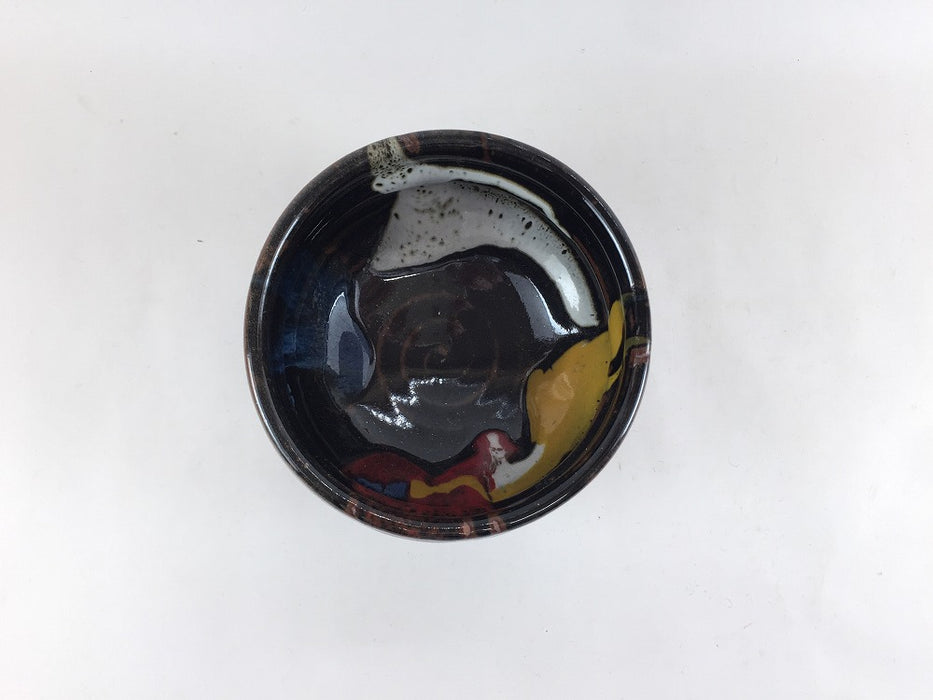 【SALE】11cm手造抹茶碗　四彩　300cc　11cm　有田焼【訳あり】