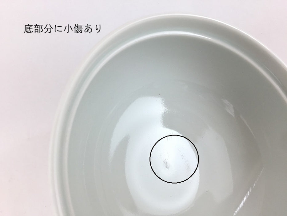 【SALE】花鳥草花　蓋付碗　12cm　波佐見焼【訳あり】