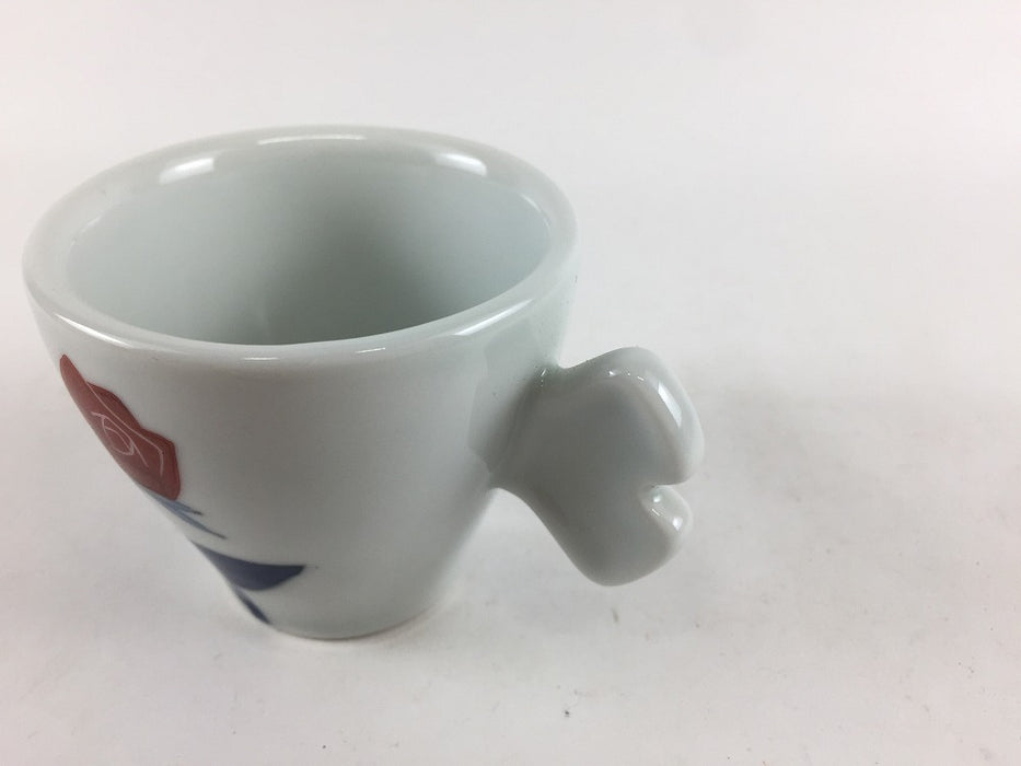 【SALE】100ccデミカップ　赤バラ　6.5cm　有田焼