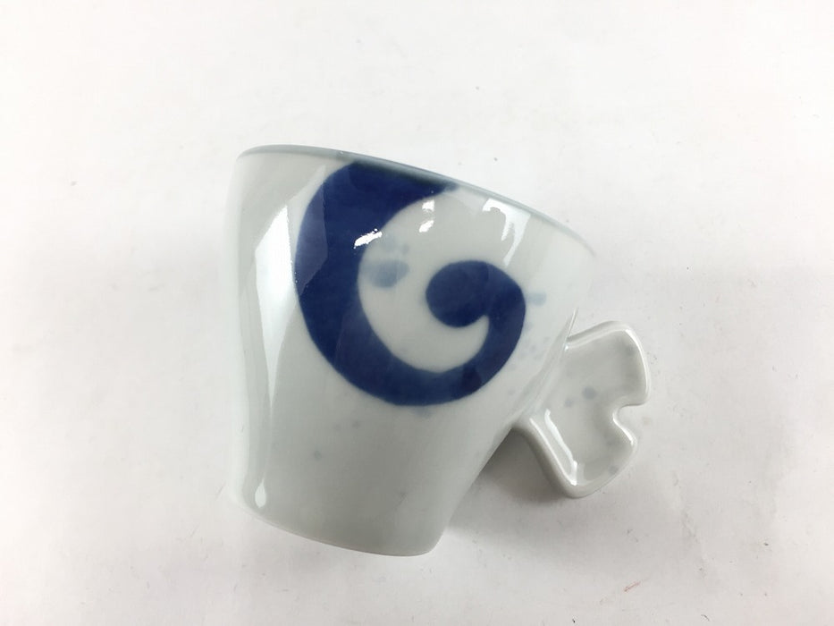 【SALE】100ccデミカップ　藍渦　6.5cm　有田焼