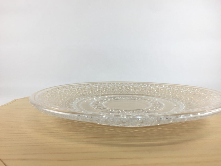 【SALE】古都切子215皿　21.5cm　日本製