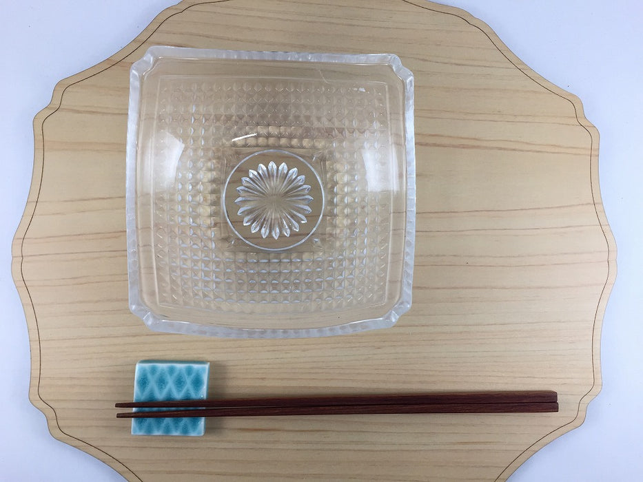 【SALE】140四方鉢　京彫　14cm　日本製
