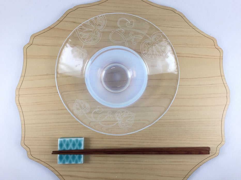 【SALE】オパール葵紋様鉢　16cm　日本製