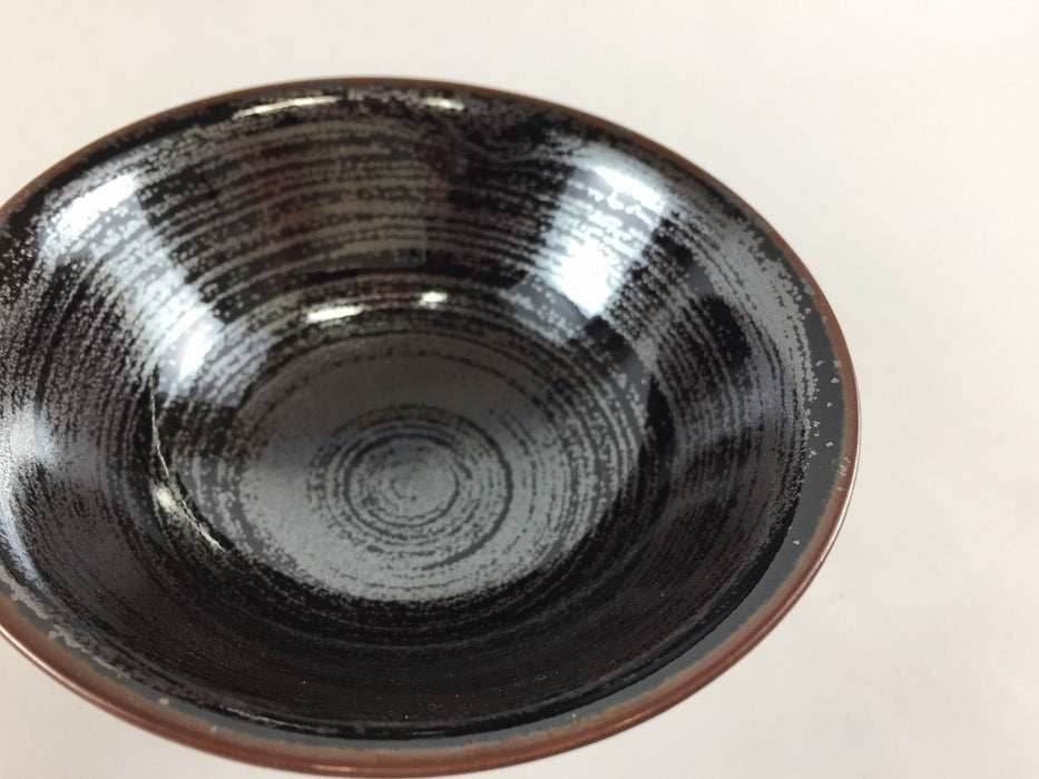 【SALE】10cm高小鉢.黒銀カスリ　有田焼【訳あり】