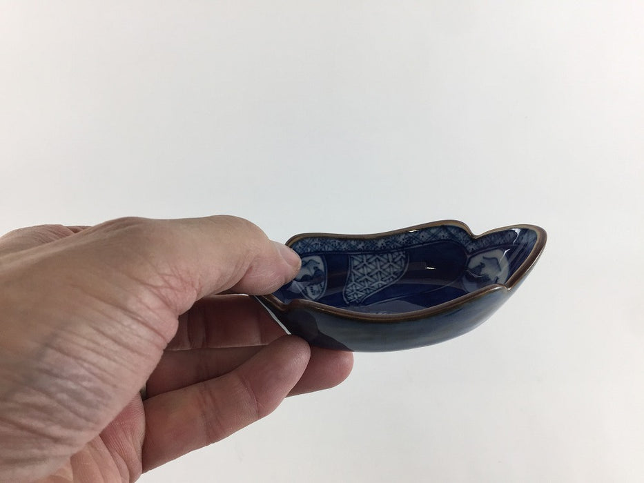 【SALE】舟型組鉢.祥瑞文　24cm　有田焼(j.R)【訳あり】