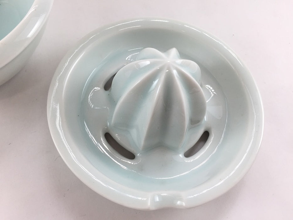 【SALE】(花青磁)レモン絞りセット　11cm　有田焼【訳あり】