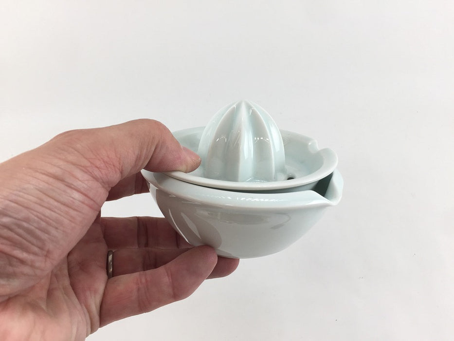 【SALE】(花青磁)レモン絞りセット　11cm　有田焼【訳あり】