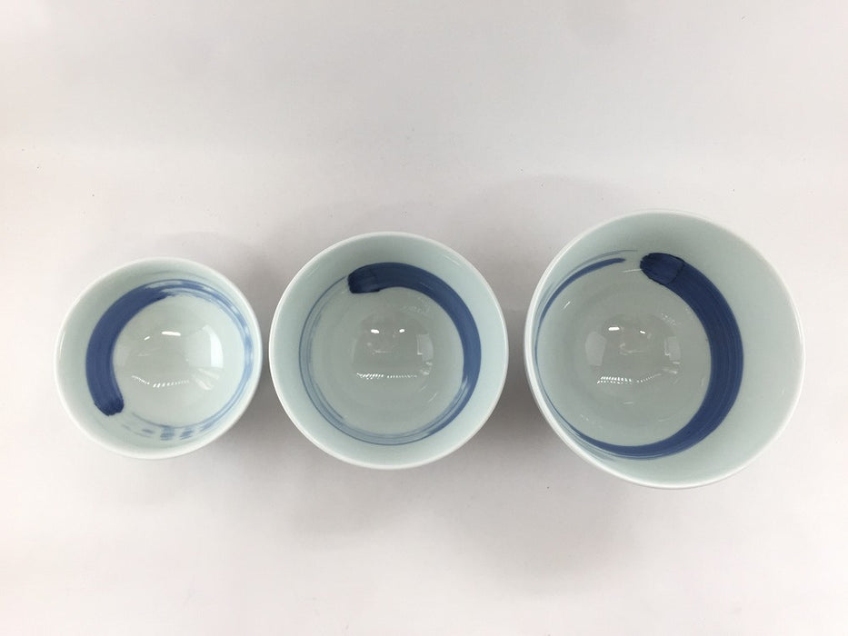 【SALE】(朝ごはんプロジェクト)　小鉢/染ハケ　10cm　有田焼【訳あり】