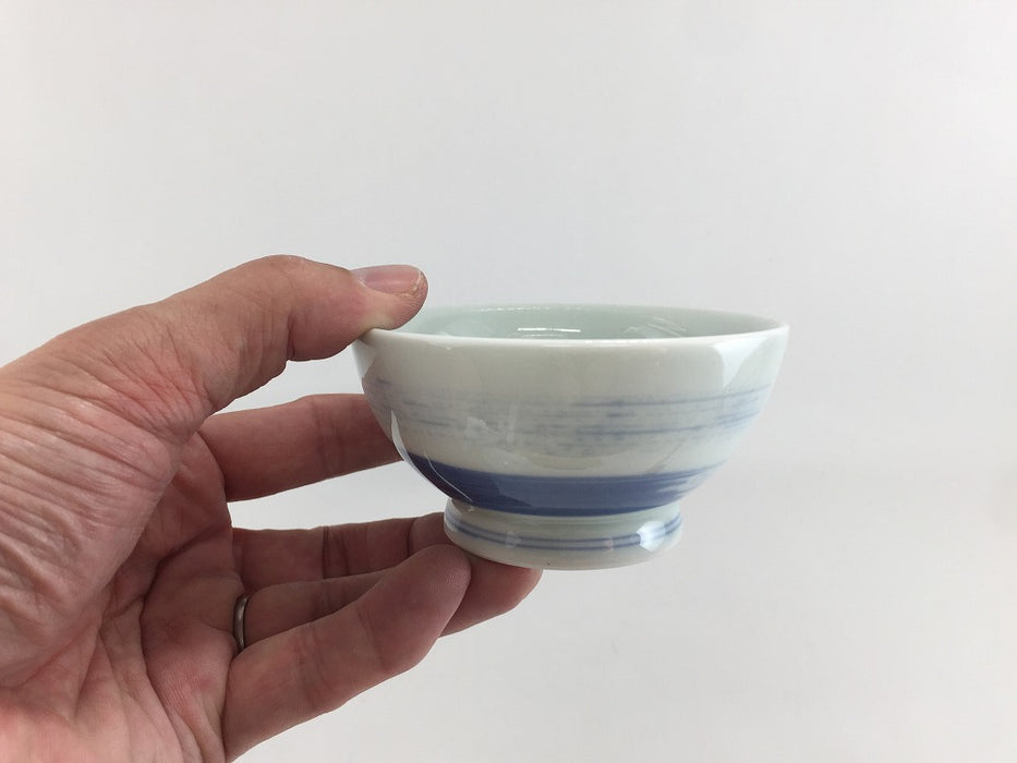 【SALE】(朝ごはんプロジェクト)　小鉢/染ハケ　10cm　有田焼【訳あり】