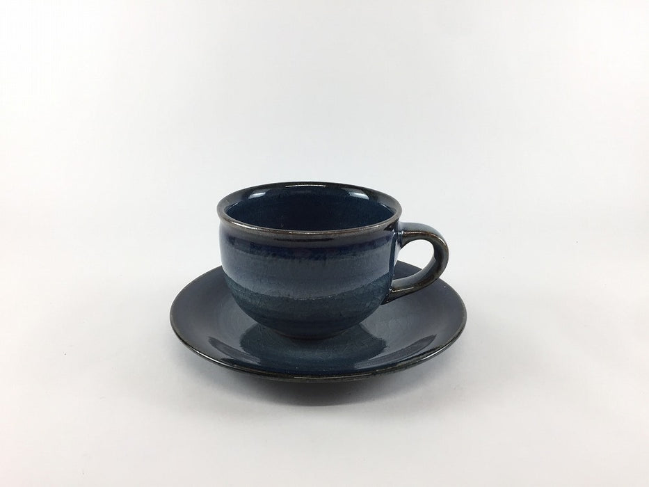 藍　コーヒー碗皿　200cc　伊万里焼(j.R)