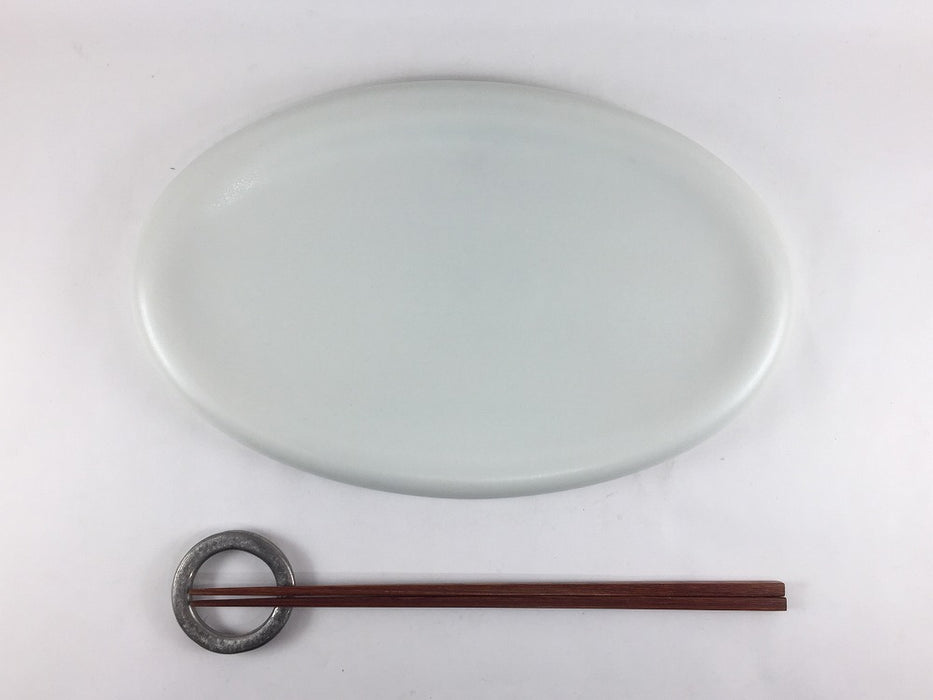 260オーバルデント　白マット　26cm　有田焼(j.R)