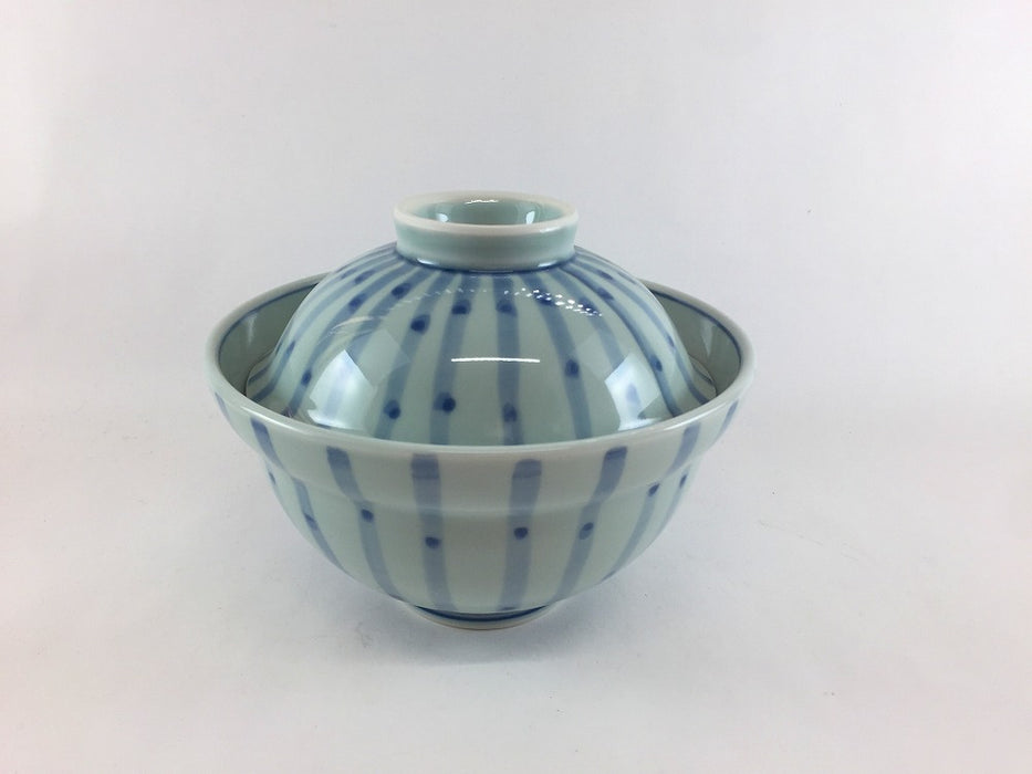 【SALE】15cm蓋丼　薄染十草　有田焼【訳あり】