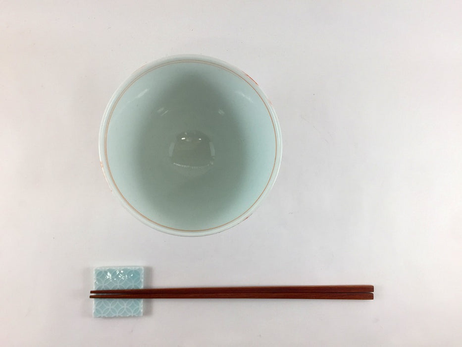【SALE】色絵格子深丼　11.5cm　有田焼【訳あり】