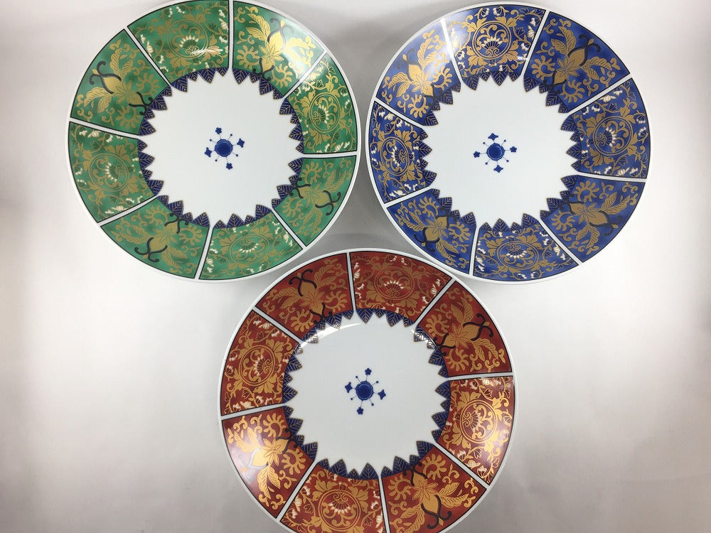 新作入荷】【1枚価格】古伊万里8寸浅鉢 3色 24cm 肥前有田焼(j.R