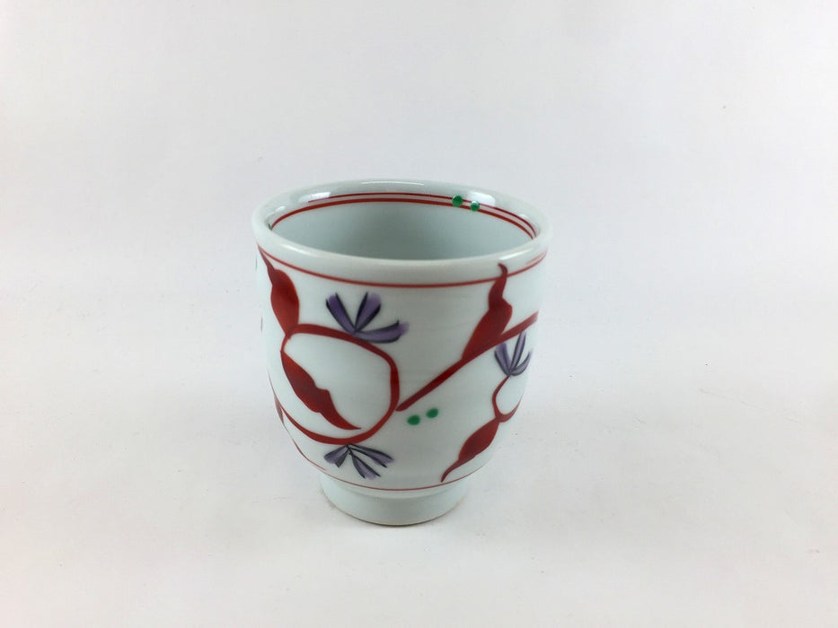 【SALE】赤絵唐草　180cc六兵衛コップ(小)　7cm　波佐見焼【訳あり】