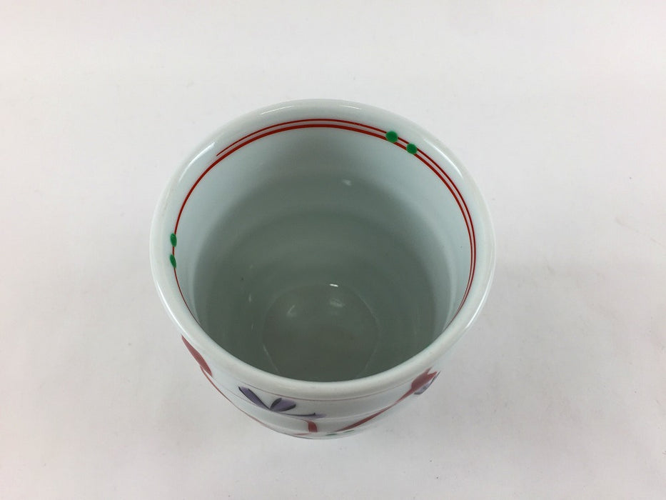 【SALE】赤絵唐草　180cc六兵衛コップ(小)　7cm　波佐見焼【訳あり】