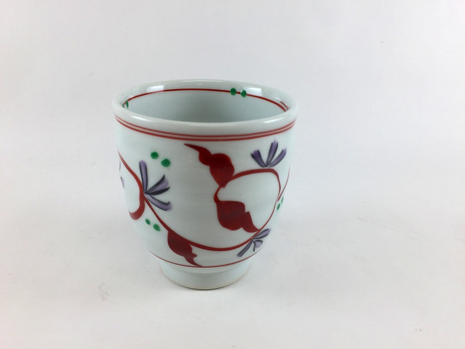 【SALE】赤絵唐草　180cc六兵衛コップ(小)　7cm　波佐見焼【訳あり】