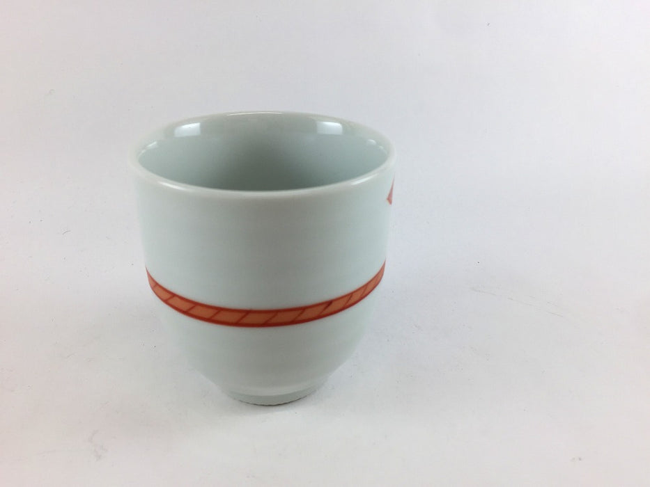 【SALE】丸湯呑(180cc)　紐結瓢絵　7cm　有田焼【訳あり】