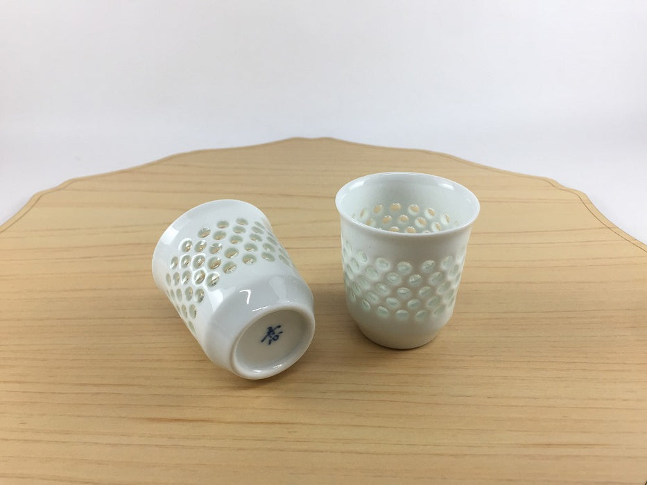 60cc筒盃　水晶丸詰　5cm　波佐見焼(j.R)