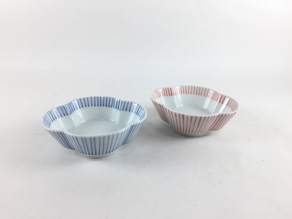 木甲高台小付　十草(ゴス/赤ゴス)　8cm　有田焼(j.R)