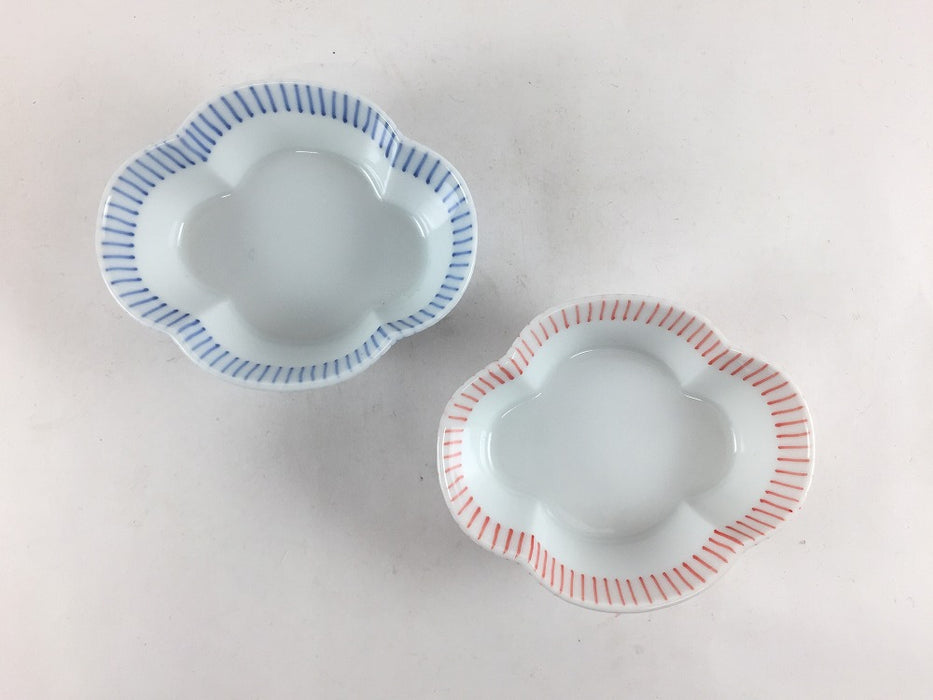 木甲高台小付　十草(ゴス/赤ゴス)　8cm　有田焼(j.R)
