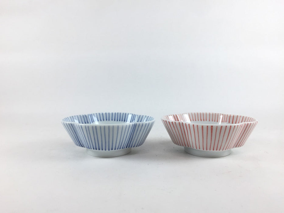 木甲高台小付　十草(ゴス/赤ゴス)　8cm　有田焼(j.R)