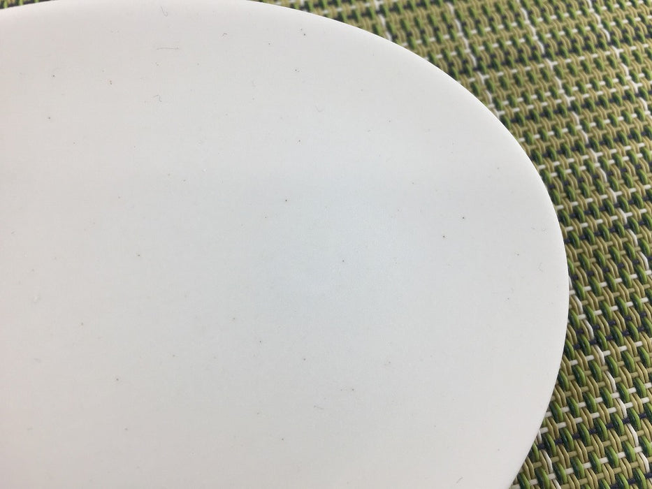 楕円醤油小皿　ミスト白　11cm　有田焼　(j.R)