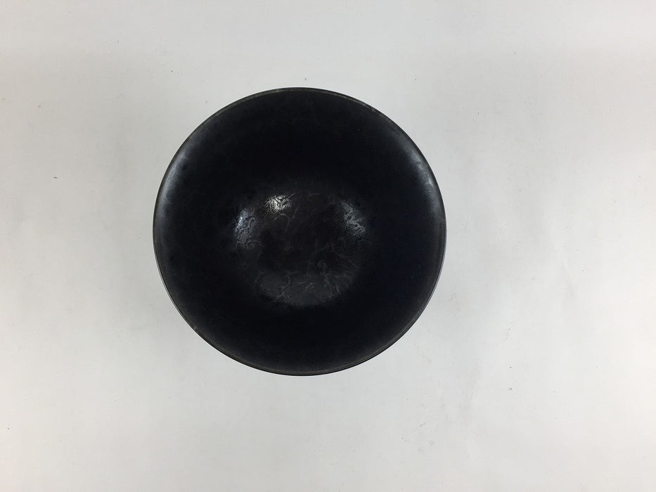 11.5cm丸反碗　黒陶　有田焼　(j.R)