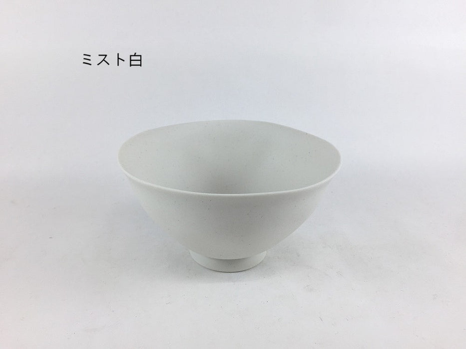 プレーンドゥ飯碗(小)　(ミスト白/白マット)　有田焼(j.R)