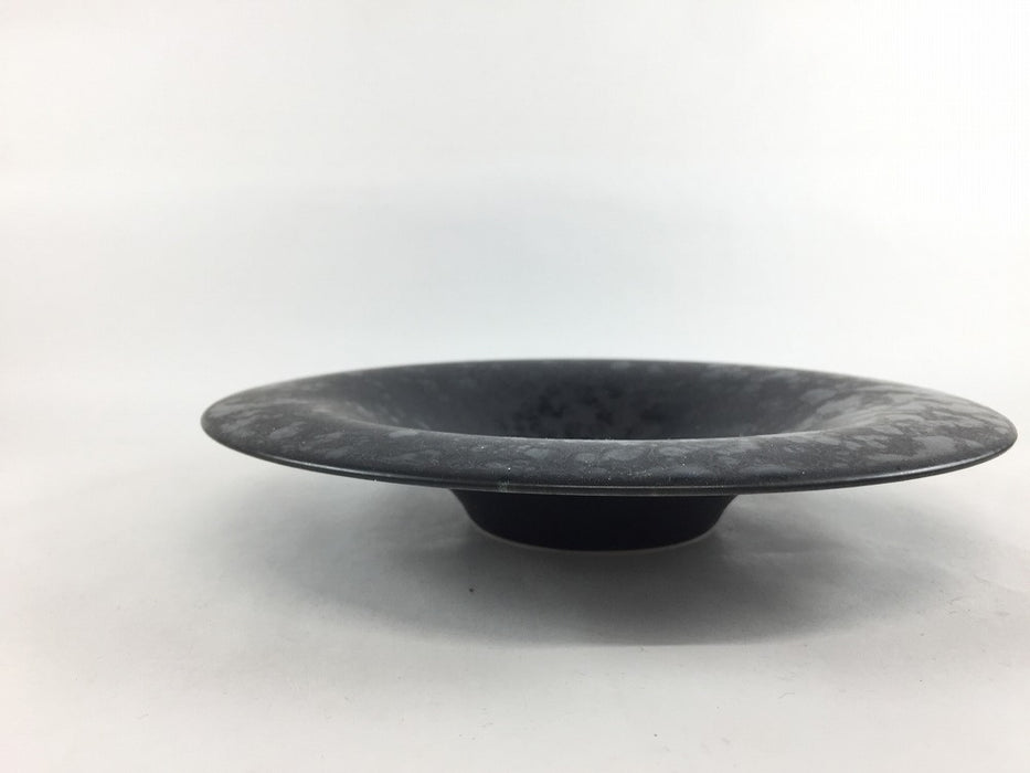 190ハングプレート　黒陶　19cm　有田焼　(j.R)