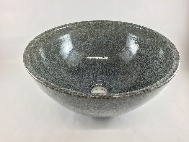 【SALE】有田焼 32cm手洗鉢.黒呉須吹【訳あり】【金具別】(j.R)