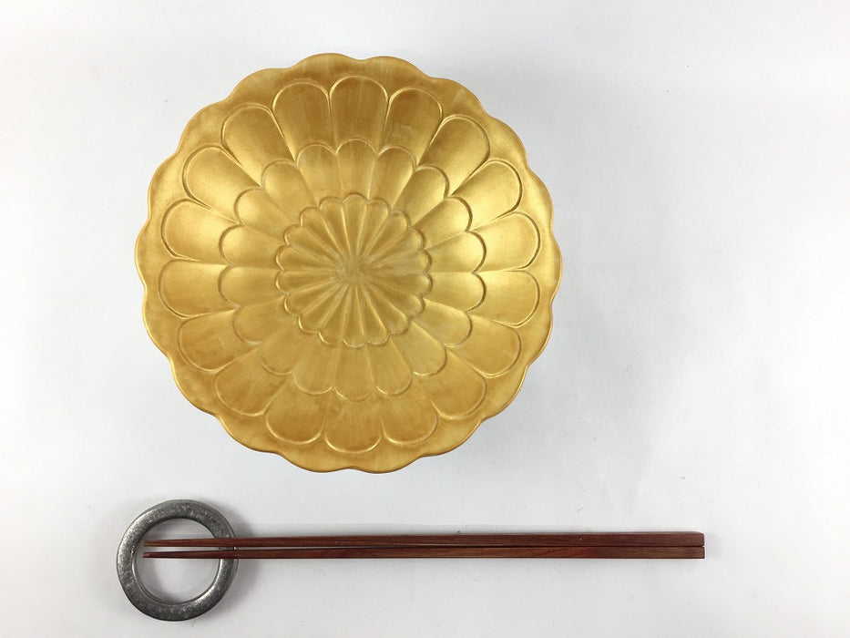 菊彫向付　(金彩/銀彩)　16cm　有田焼　(j.R)