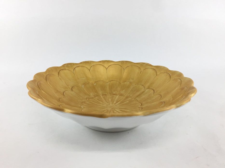 菊彫向付　(金彩/銀彩)　16cm　有田焼　(j.R)