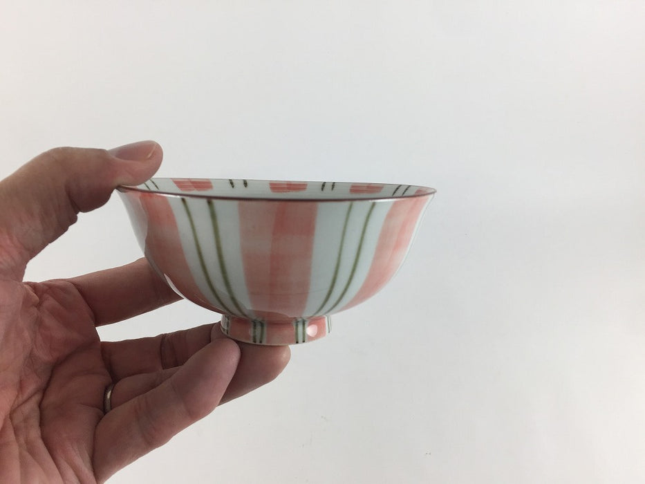 【SALE】麦ワラ手茶付　赤/青　12cm　肥前有田焼(吉田焼)【訳あり】