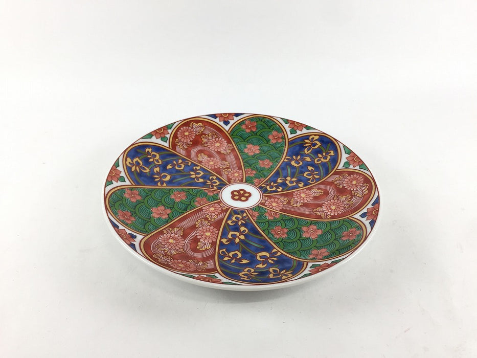 【SALE】15cm古伊万里皿　菊割文　肥前有田焼【訳あり】