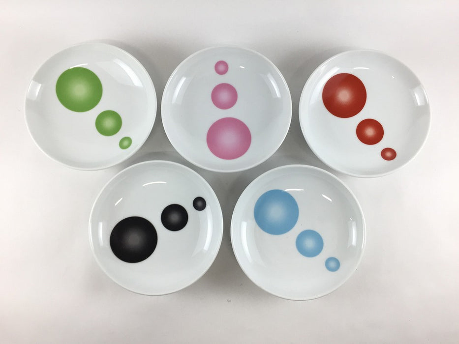 【SALE】3.5寸皿　ビーンズ(緑/ピンク/赤/黒/水色)　12cm　有田焼【訳あり】