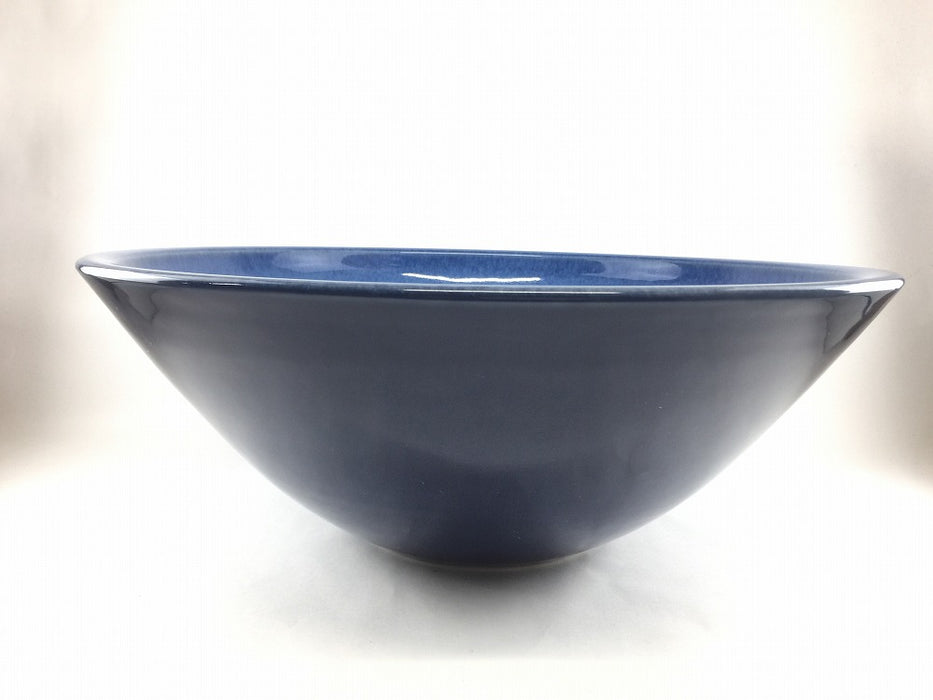 【SALE】40cm手洗鉢.瑠璃/白吹【訳あり】【金具別】(j.R)