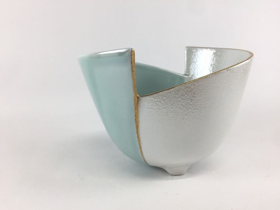 【SALE】青磁パール カット小鉢　13cm　有田焼(j.R)【訳あり】